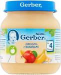 Gerber Deserek Jabłuszka Z Bananami dla niemowląt po 4 Miesiącu 125G