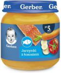 Gerber Obiadek Jarzynki Z Łososiem dla niemowląt po 5 Miesiącu 125G