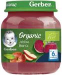 Gerber Organic Jabłko Burak dla niemowląt po 6 Miesiącu 125g