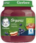 Gerber Organic Jabłko Jagoda dla niemowląt po 4 Miesiącu 125G