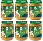 Gerber Organic Obiadek Warzywa Z Indykiem I Pełnoziarnistym Makaronem dla niemowląt po 8 Miesiącu 6x190g