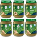 Gerber Organic Zielone Warzywa Z Indykiem dla niemowląt po 6 Miesiącu 6x190g