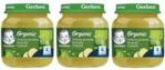 Gerber Organic Zielony Groszek Brokuły Cukinia dla niemowląt po 4 Miesiącu 3x125g