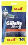 GILLETTE BLUE II PLUS MASZYNKI JEDNORAZOWE DLA MĘŻCZYZN 14szt