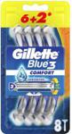 Gillette Blue3 Comfort Jednorazowa Maszynka Do Golenia 8Szt