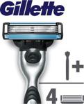 Gillette Mach3 Rączka maszynki do golenia + ostrza x 4