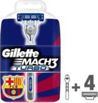 Gillette Mach3 Turbo FC Barcelona Rączka maszynki do golenia + 4 ostrza