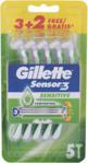 Gillette Sensor3 Sensitive Maszynka Do Golenia 5Szt