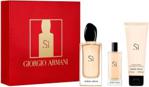 Giorgio Armani Si Xmass Zestaw Perfumowy woda perfumowana ,100ml, 15ml + balsam do ciała, 75ml