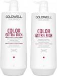 Goldwell Color Extra Rich zestaw do włosów farbowanych Szampon 1000ml + Odżywka 1000ml