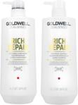 GOLDWELL DUALSENSES Rich Repair Szampon 1000ml + Odżywka 1000ml