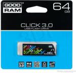 Goodram Flashdrive Cl!Ck 64Gb Usb 3.0 Czarno-Kolorowy (pd64gh3grclkr9)