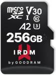 GoodRam micro SDXC IRDM 256GB V30 A2 (UHS I U3) + adapter (IRM2AA2560R12)