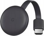 GOOGLE CHROMECAST 3.0 CZARNY ODTWARZACZ