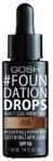 GOSH Foundation Drops Podkład nawilżająco - kojący 010 Tan 30nl
