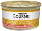 Gourmet Gold Kawałki w Sosie Łosoś I Kurczak 24x85g