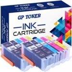 GP TONER 10X TUSZ ZAMIENNIK CANON MG5750, MG6850, MG7750, TS5050 - GP-C570CMYKKX2 ZESTAW