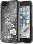 GUESS GUHCI8GLHFLSI IPHONE 7/8 SREBRNY /SILVER HARD CASE GLITTER HEARTS UNIWERSALNY