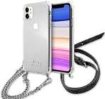 Guess GUHCN61KC4GSSI iPhone 11 6,1" Transparent hardcase 4G Silver Chain