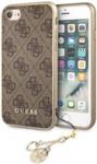 Guess Hardcase iPhone 7/8 Brązowy 4G Charms Collection (GUHCI8GF4GBR)