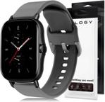 Gumowy pasek Alogy soft do Xiaomi Amazfit BIP/GTS/GTR 42mm Szary (20mm) (44855)