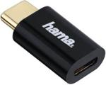 Hama Adapter do Kart Micro-USB do Gniazdka USB Type-C, Czarny 01783990000