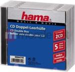 HAMA PUDEŁKA NA CD-BOX 5 SzT. PODWÓJNE 447450000