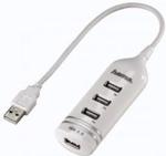 Hama USB 2.0 Hub 1:4, white (00039788)