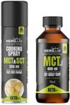 HERO.LAB MCT Oil 400ml + Cooking Spray MCT & SCT Oil - Sprej do pieczenia - 250ml