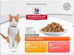 Hill's Science Plan Feline Young Adult Sterilised Cat Kurczak i Łosoś 12x85g