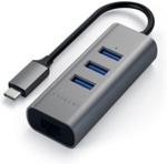 Hub USB-C do Ethernet USB 3.0 Satechi Space Gray (ST-TC2N1USB31AM)