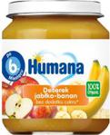 Humana 100% Organic Deserek Jabłko-Banan Po 6 Miesiącu 125G