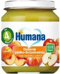 Humana 100% Organic Deserek Jabłko-Brzoskwinia Po 4 Misiącu 125G