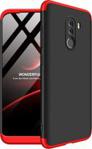 HURTEL 360 PROTECTION ETUI NA CAŁĄ OBUDOWĘ PRZÓD + TYŁ XIAOMI POCOPHONE F1 CZARNO-CZERWONY