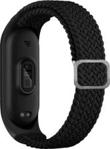 Hurtel Strap Fabric Opaska Do Xiaomi Mi Band 6 / 5 4 3 Pleciony Materiałowy Pasek Bransoletka Czarny