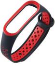 Hurtel ZAMIENNA SILIKONOWA OPASKA DO XIAOMI MI BAND 4 / MI BAND 3 DOTS CZARNO-CZERWONY