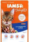 Iams Cat Adult All Breeds Ocean Fish & Green Beans In Gravy 85G