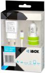 Ibox Zestaw Ładowarek Samochodowa+Ścienna I-Box 3W1 Kit Usb 2.1A (ILUZ3W1)