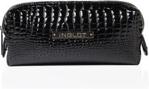 Inglot Makeup Bag Crocodile Leather Pattern Black Kosmetyczka