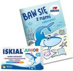 Iskial Junior dla dzieci powyżej 3 lat smak cytrynowy 30 kaps do żucia + książeczka z kolorowankami i łamigłówkami