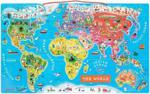 Janod Puzzle Magnetyczne Mapa Świata, Janod