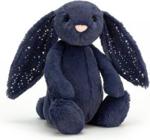 Jellycat Króliczek 18Cm Atramentowy Kolorowe Uszy Srebrne Gwiazdki (Bass6Sd)