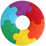 Jellystone Designs Pierwsze Puzzle Sensoryczne Tęczowe Kółko Design