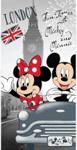 Jerry Fabrics Ręcznik Kąpielowy Mickey And Minnie In London 70X140Cm