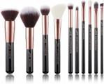 Jessup T156 Brushes Set Black/Rose Gold zestaw 10 pędzli do makijażu