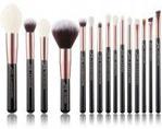 Jessup T162 Brushes Set Black/Rose Gold zestaw 15 pędzli do makijażu