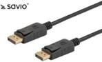 Kabel DisplayPort v1.2 Savio CL-135 (M/M) 1m czarny