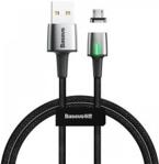 Kabel magnetyczny micro USB Baseus Zinc 2.4A 1m (czarny)