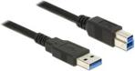 Kabel USB Delock USB A - USB B (M/M) Czarny 3m (85069)