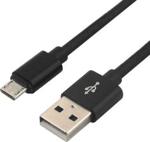 Kabel USB everActive micro USB 1m w oplocie czarny CBB-1MB do 2.4A
